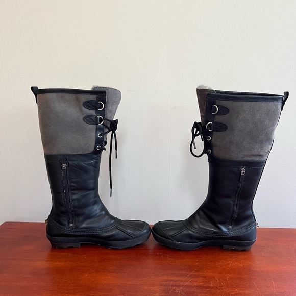 Ugg Belcloud 14” Tall Shearling Lined Leather/Suede Lace Up Waterproof Boots, 8 - Picture 5 of 13